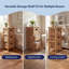Armoire de rangement à 3 niveaux en bois de pin fabriqué à la main à 3 niveaux avec 3 jacinthes d'eau Cohen Cohen-130298187-130298190