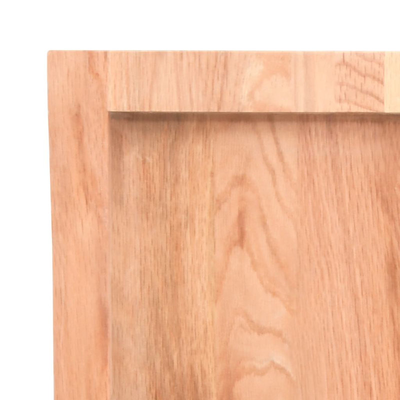  Table Top Light Brown Solid Oak Wood 55.1X15.7 In Foldable