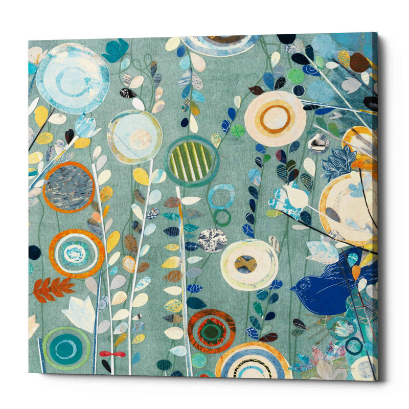 «Ocean Garden II Square» par - Impression sur toile tendue, H 12 po x l 12 po x P 0,75 po