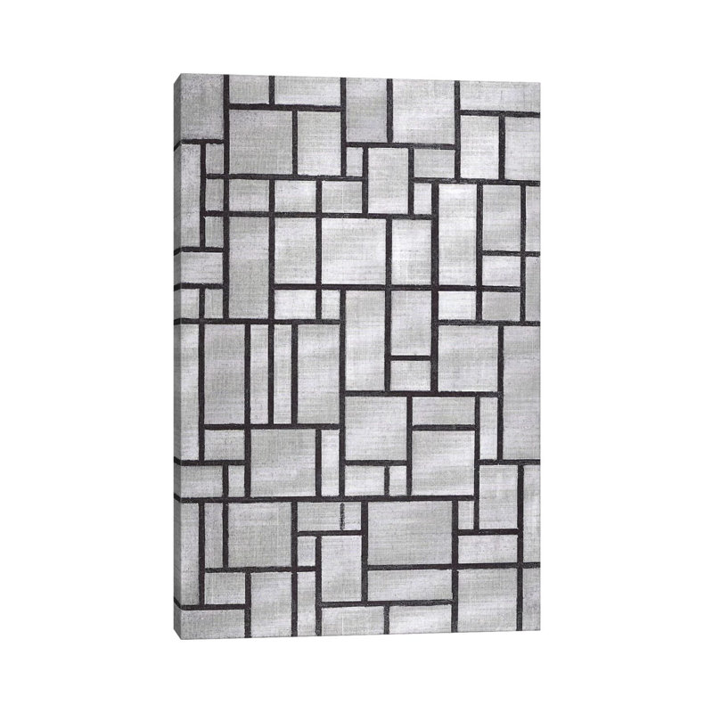 Composition In Grey, 1919 by Piet Mondrian - Wrapped Canvas Print, 152.5 cm H x 101.5 cm W