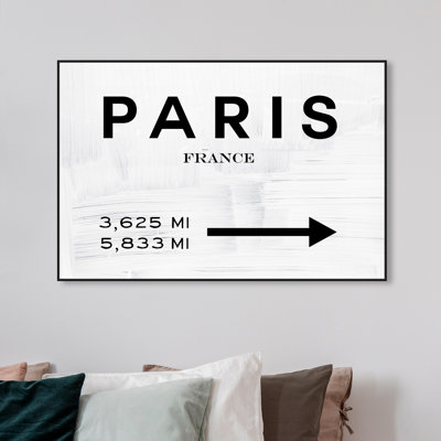 " Paris Fashion Road Sign "
