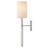 Sophisticated 21.5 in. Crystal Stem Single Light Tall Wall Sconce-129518394