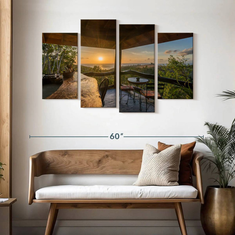 Lilie Tree House Sunset View, H 32 po x l 52 po