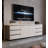 Gray Rectangular Solid Wood TV Stands-108491285