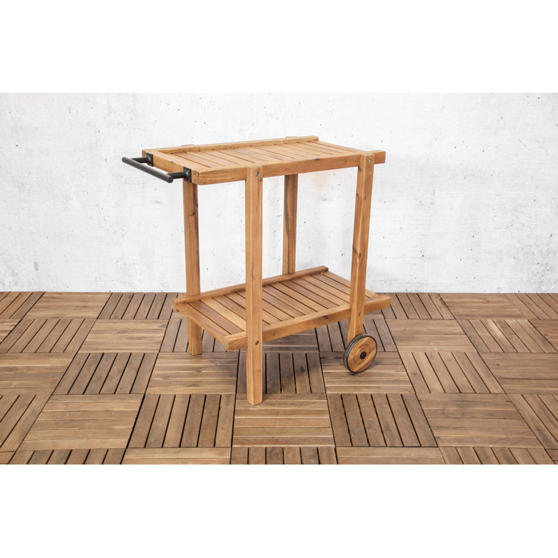 Tristram Alpen Home Bar Cart with Metal Outer Material