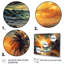 Orange et vert Shimmering Shores I - Beach Wall Art Living Room-1439432382-1439432386