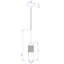Luminaire suspendu cylindrique à 1 lumière