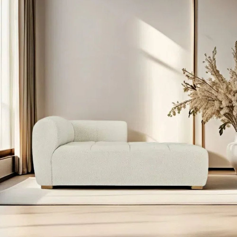 Chaise longue simple et confortable, Orienté à gauche (vu de face)