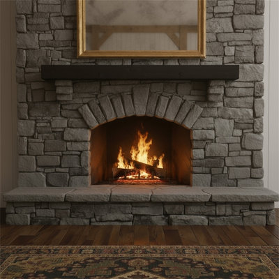 48 Inch Fsc Fir Wood Fireplace Mantel – Wall-mounted & Floating Shelf With Flat Surface For Modern Home Decor | Scratch-resistant