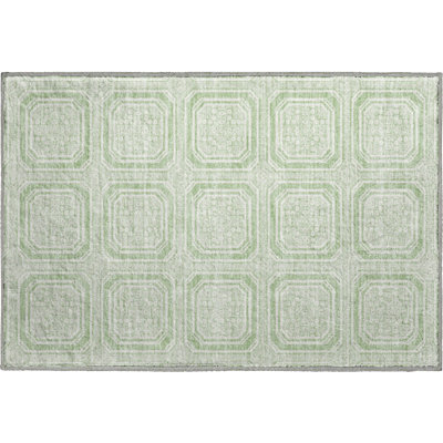 Premium Machine Washable Elize AMF1451 Geometric Rug