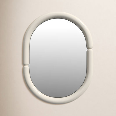 Lorinda Solid Wood Oval Wall Mirror