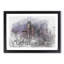 Dallas Texas Skyline at Dusk in Abstract - Picture Frame Graphic Art Print-55679786-55679789