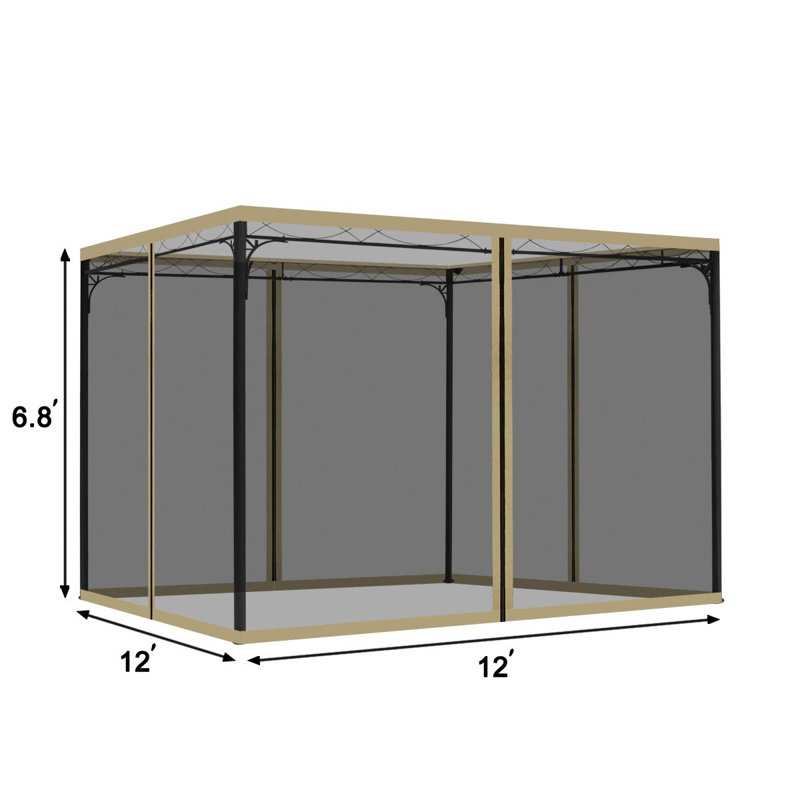Nbarthome Gray Polyester Side Wall