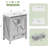 30" Bathroom Vanity with Ceramic Sink, Modern Freestanding Vanity Cabinet with 2 Doors & Drawer, Wood Storage for Bathroom, Grey-123520512-123520514