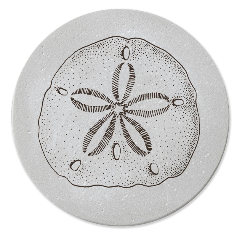Stoneware Round 4 Piece Coaster Set