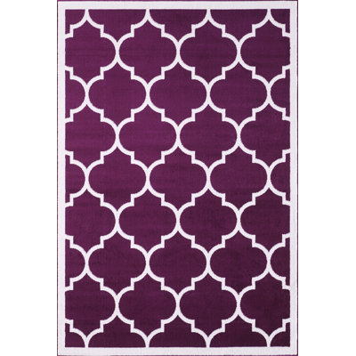 Tapis abstrait mauve tendance