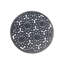 Tapis de jardin en pierre multi-fonctions Alora, rond, noir, 3 à 14 po x 14 po