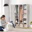 Garde-robe portable pour chambre à coucher, organisateur de rangement, commode à vêtements, organisateur de rangement pour garde-robe
