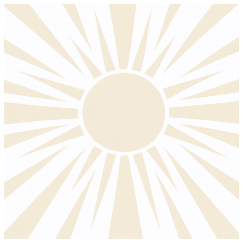 Coussins Sunburst, 18 x 18 inches
