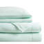 Drap-housse 100% molleton 4 pièces, ultra doux, confortable, boulochage, lavable à la machine, comprenant des draps-housses plats et 2 taies d'oreiller pour un sommeil luxueux en molleton