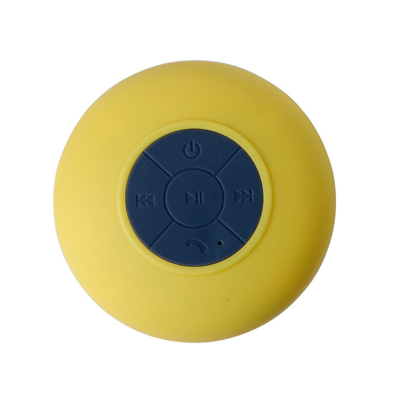 Haut-parleur sans fil Bluetooth Water Proof Water 3.0, idéal pour l'extérieur ou la douche, Jaune