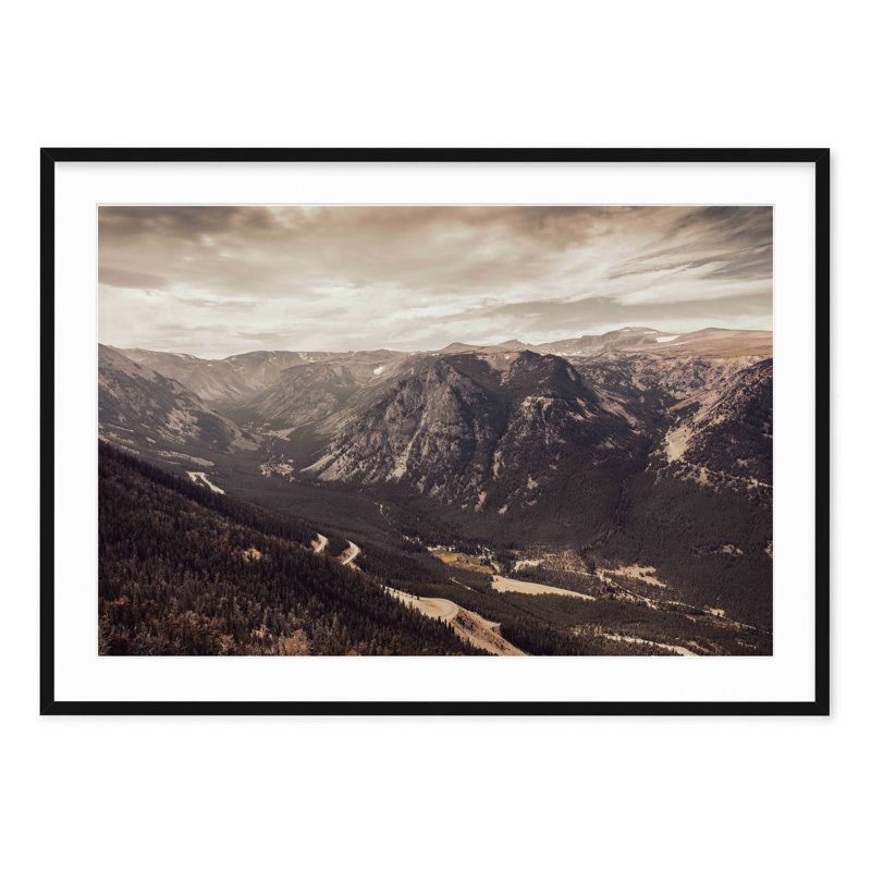 Beartooth Pass, 32" H x 24" W, Black