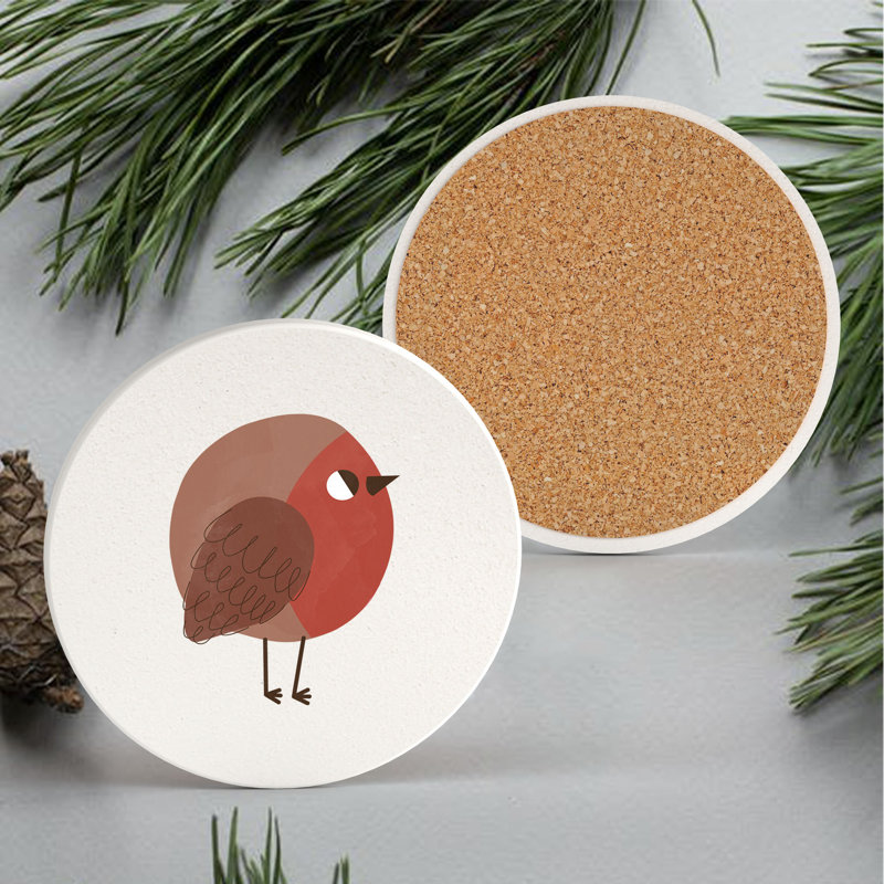 Carley Ceramic Round 1 Piece Coaster