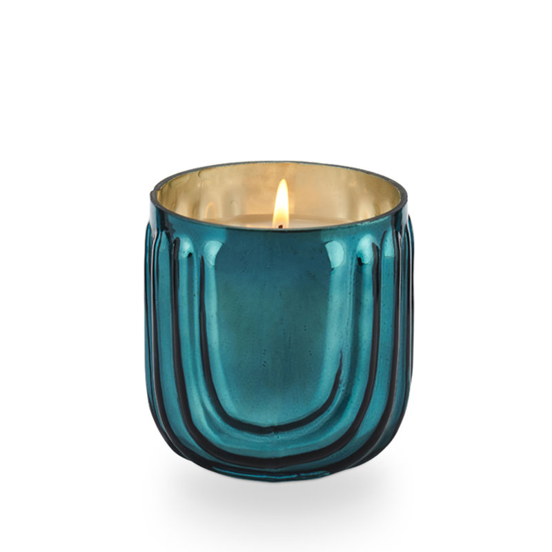 Fa La Lovely Wondermint Candle, Pressed Glass Candle