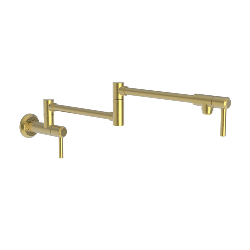 Jeter Wall Mount Pot Filler, Satin Bronze