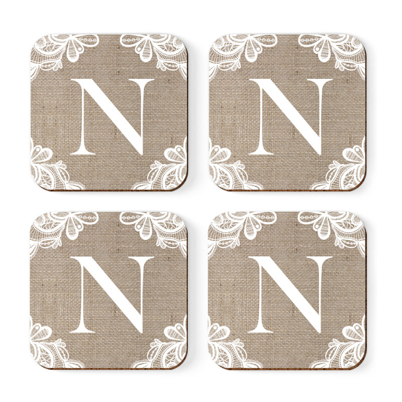 Sous-verres Café à monogramme, N