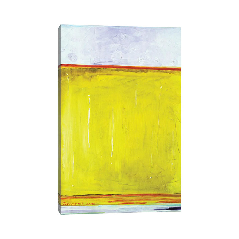 «Rothko Pint» par Scott Clendaniel - peinture sur toile tendue, H 12 po x l 8 po x P 0,75 po