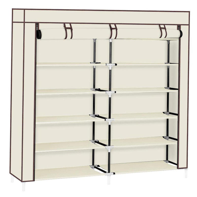 36 Pair Shoe Storage Cabinet, Beige