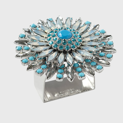 Jewel Flower Napkin Rings