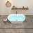 Shangri-La Elite 59" L x 29" W Freestanding Soaking Acrylic Bathtub with Brushed Nickel Drain