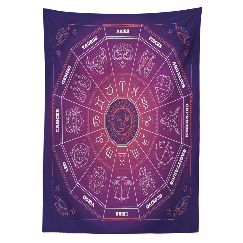 Zodiac Tablecloth, 70" L x 52" W