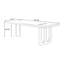 Bureau rectangulaire rouge + noir en bois massif + acier au carbone + acrylique avec 1 tiroir-2119056960