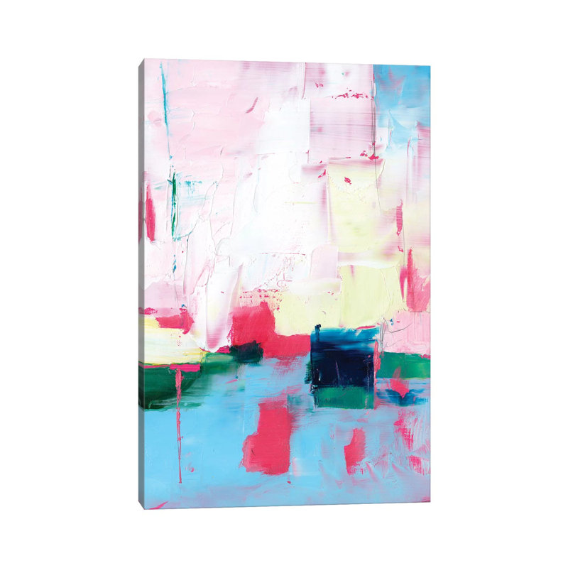Magenta Horizon I par Ethan Harper - reproduction d'art, Pas de tapis, Toile tendue, H 12 po x l 8 po x P 0,75 po