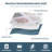 HoneiLife Queen Size 3‑Piece Strolling Among‑Flowers Grid‑Stitching Pattern Quilt Bedding Set, Soft Blended‑Fabric Coverlet with Matching Pillow Shams-124795143-124795145