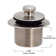 1-1/2" NPSM Coarse Thread Twist & Close Bathtub Drain with No-Hole Overflow