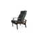 Chaise de patio inclinable avec coussins Askar