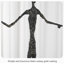Sculpture de table abstraite et élancée représentant une figure humaine, statue décorative moderne pour l'intérieur.