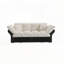 Canapé-lit convertible capitonné avec 2 coussins moelleux-601249759