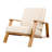 Outdoor Club Chair With  Cushion And Wood Frame, Offering A  Blend Of Design Comfort For Backyard Spaces, Suitable Summer Entertaining Relaxing, 400 Lbs Weight Capacity Style-118894687