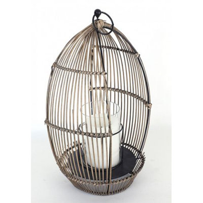 Lanterne de table en rotin