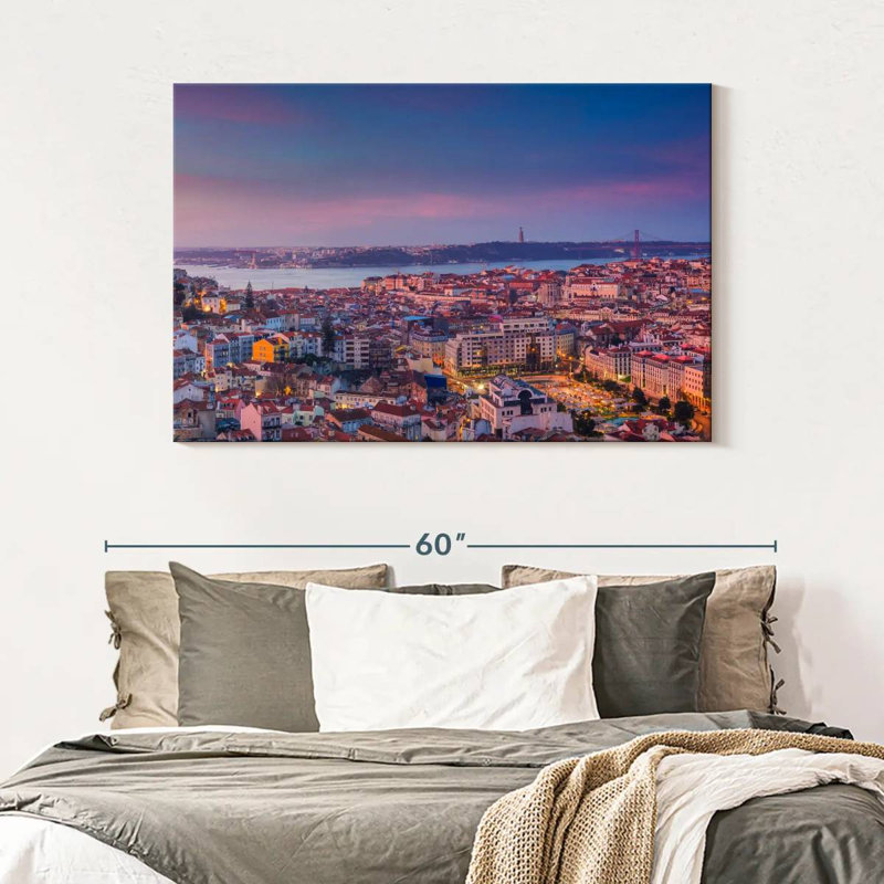 Nicci Lisbon Morning Scenery, H 32 po x l 48 po