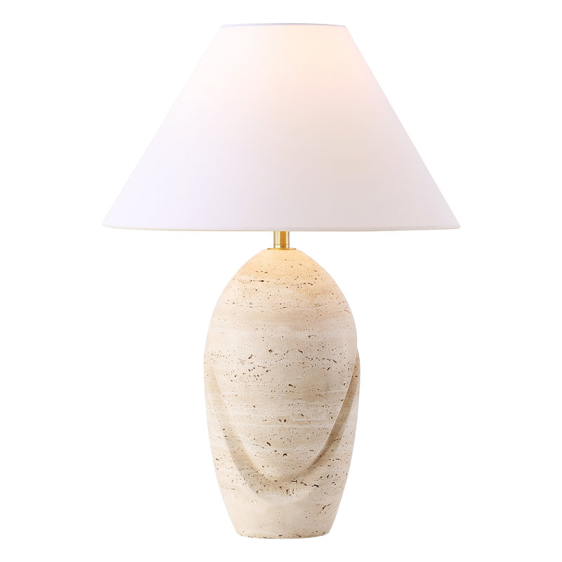 Lampe de table en travertin Kountz