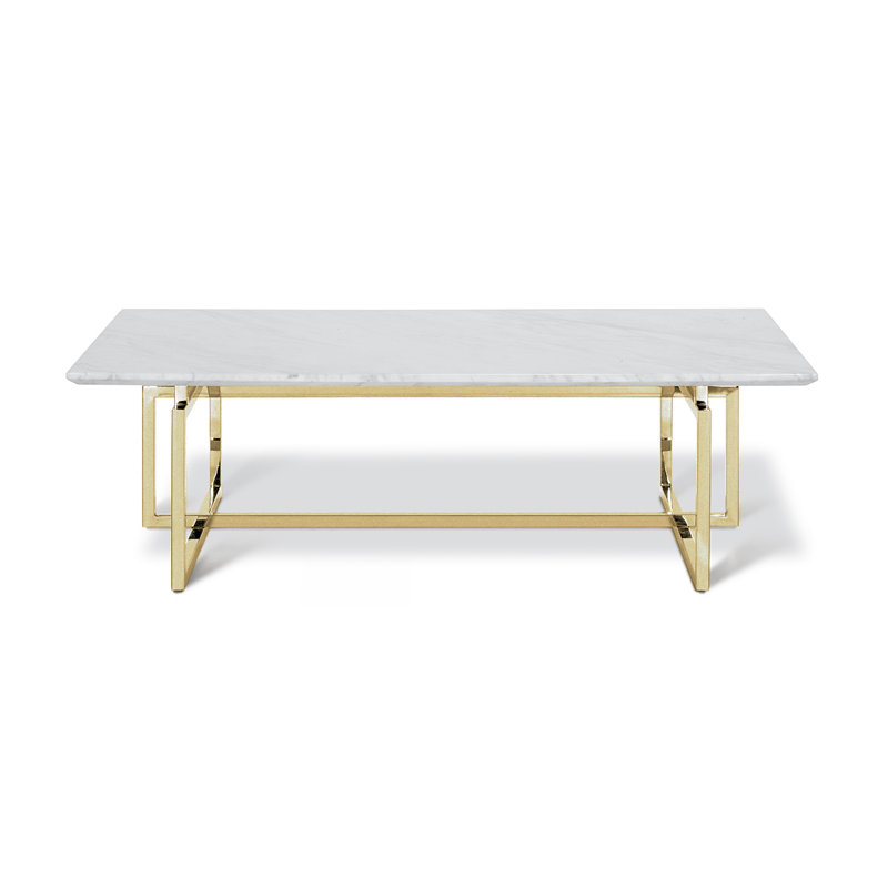Darquize Marble Top Coffee Table, Gold