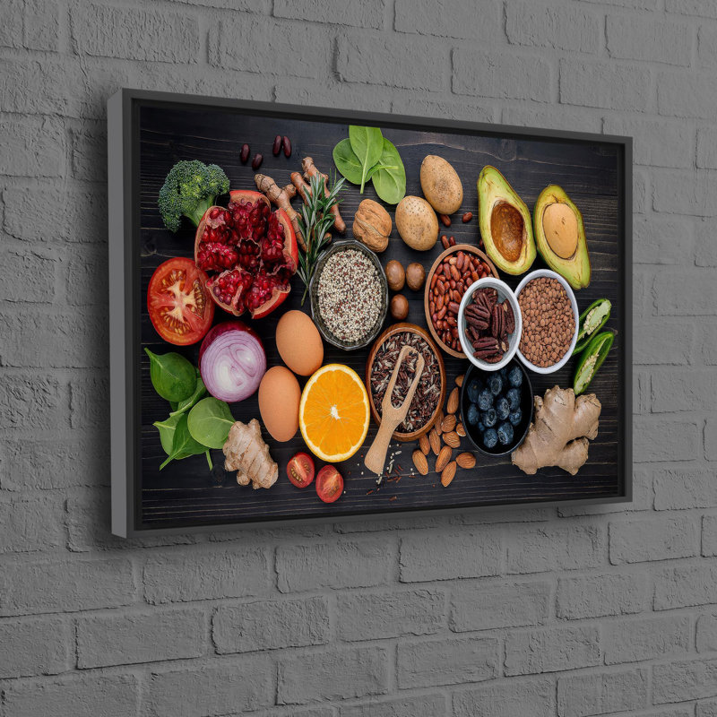 Print on Canvas, 25 cm H x 35 cm W, Framed Print without Mat, Black