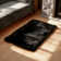 Dreu Black Shag Faux Sheepskin Fur Fluffy Area Rug