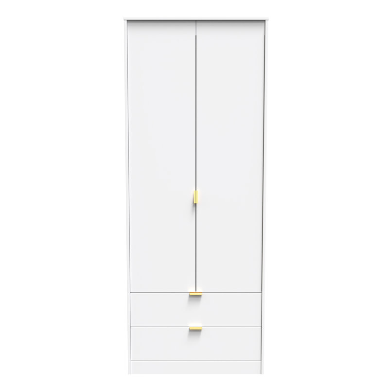 Bibek Manufactured Wood Wardrobe, White Matt